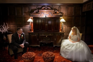 wedding photographs inside barton manor hotel